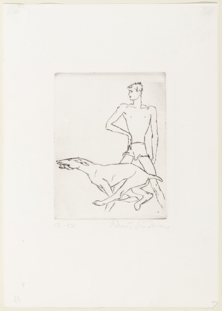 Boy with Dog (Junge mit Hund)