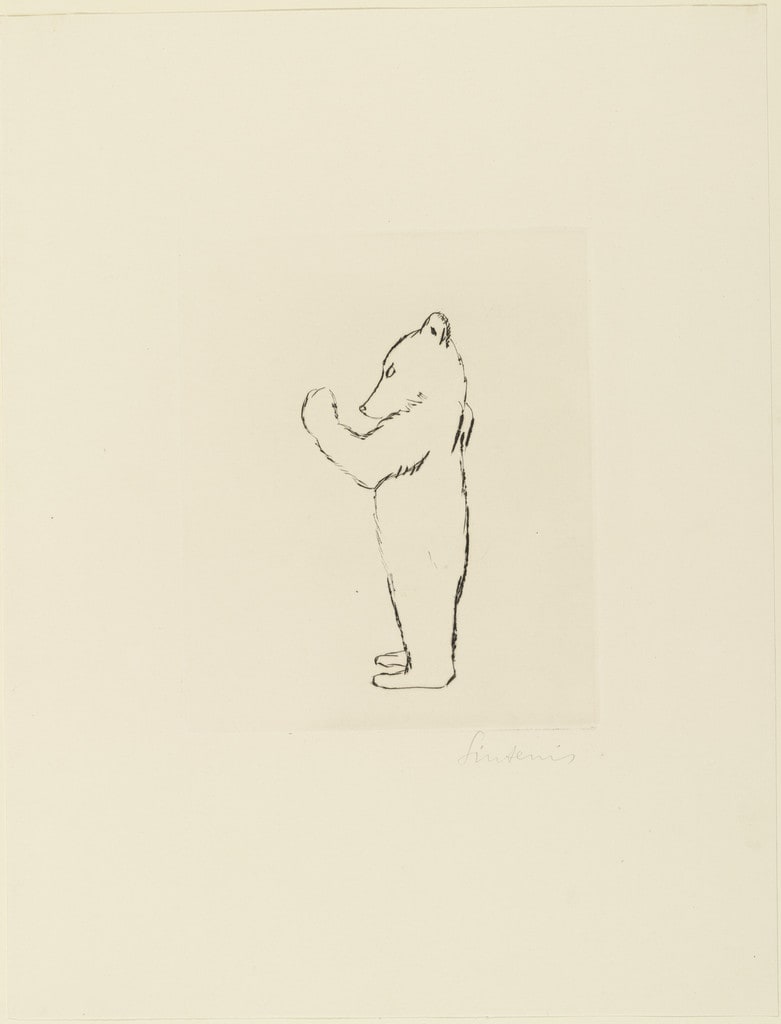 Standing Bear Cub (Stehendes junges Bär)