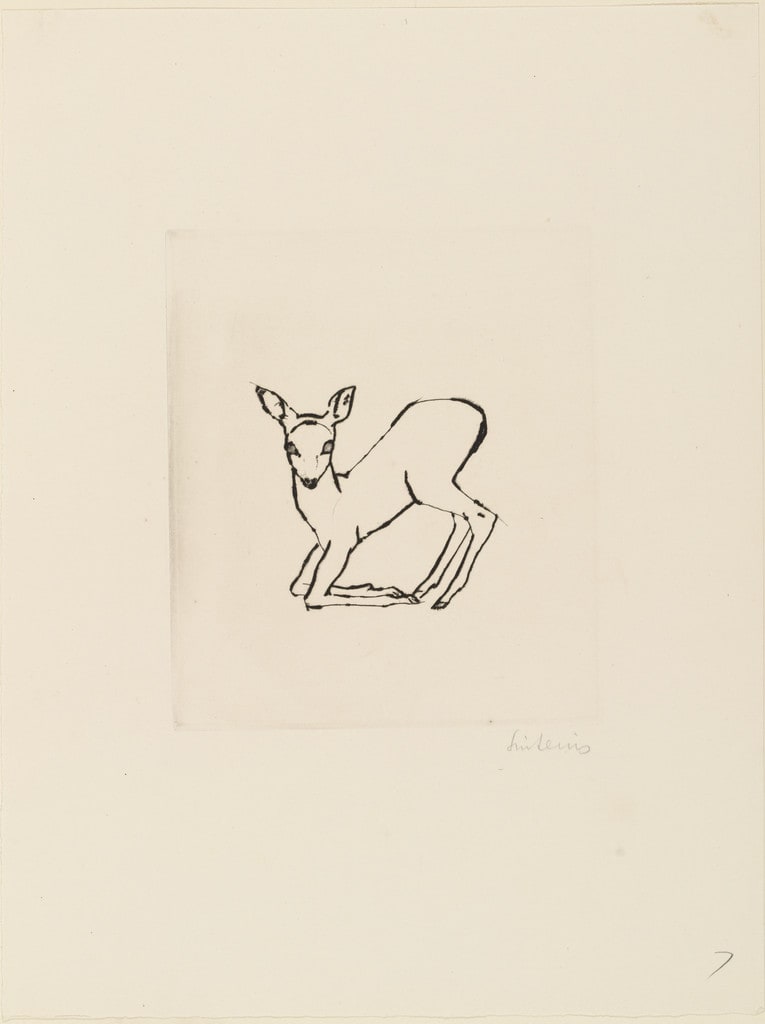 Kneeling Fawn (Kniendes Reh)