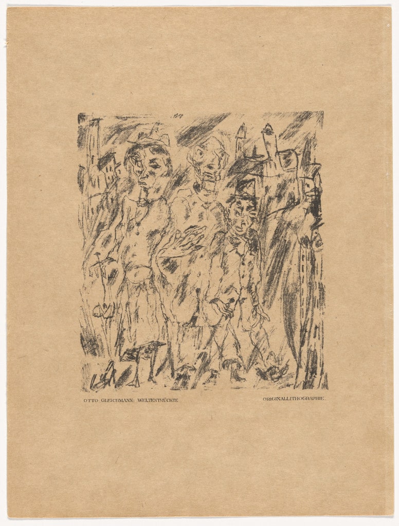 Removed from the World (Weltentrückte) (plate, preceding p. 297) from the periodical Das Kunstblatt, vol. 2, no. 10 (Oct 1918)