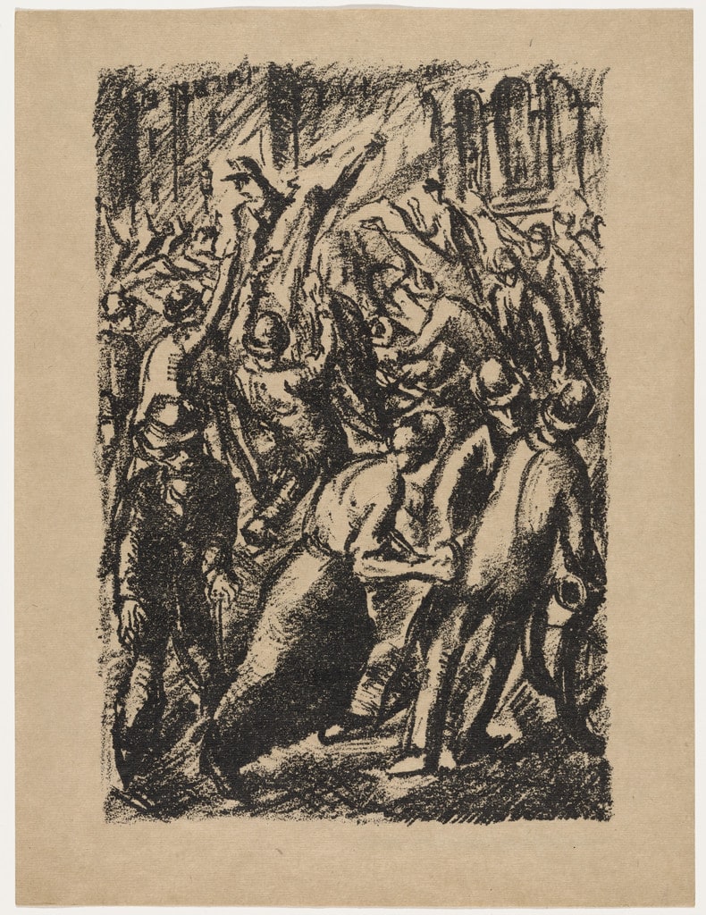 Commune (Kommune) (plate, loose leaf) from the periodical Das Kunstblatt, vol. 2, no. 7 (Jul 1918)