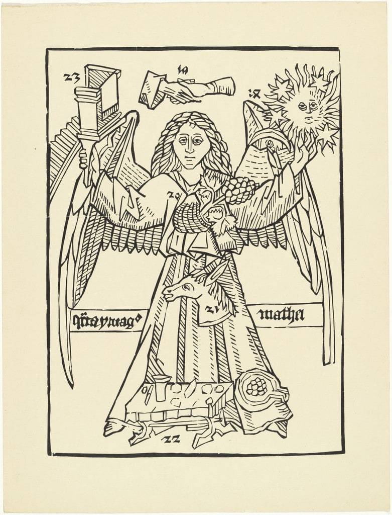 The Prophet Matthew (Der Prophet Matthäus) plate from the periodical Das Kunstblatt, vol. 1, no. 4