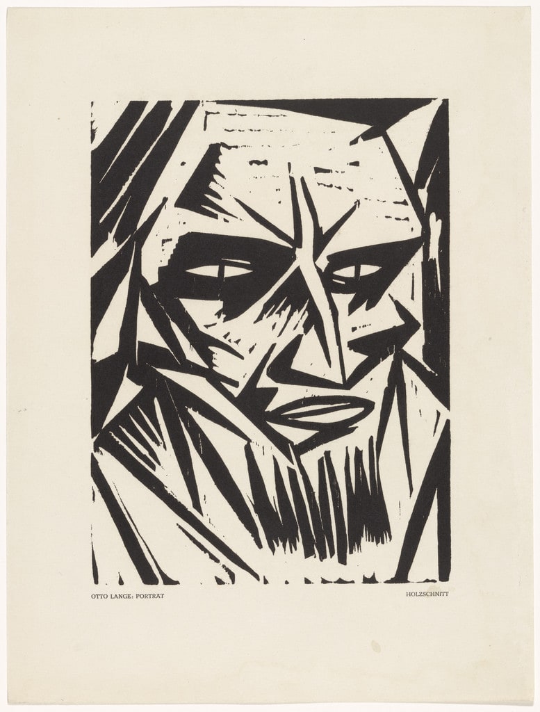 Portrait (Porträt) (plate, preceding p. 321) from the periodical Das Kunstblatt, vol. 1, no.11 (Nov 1917)