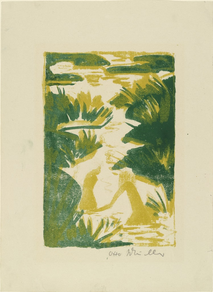 Two Bathers in a Brook (Zwei Badende im Bach)