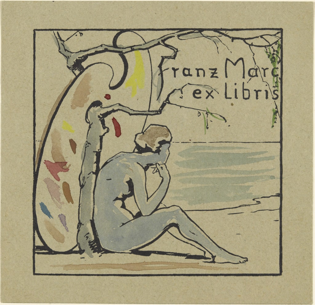 Book Plate Franz Marc II (Ex Libris Franz Marc II)