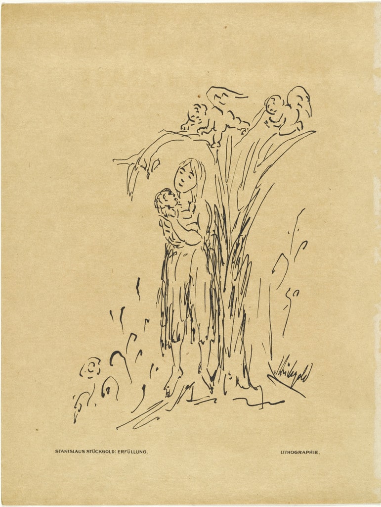 Fulfillment (Erfüllung) (plate, preceding p. 257) from the periodical Das Kunstblatt, vol. 1, no. 9 (Sep 1917)