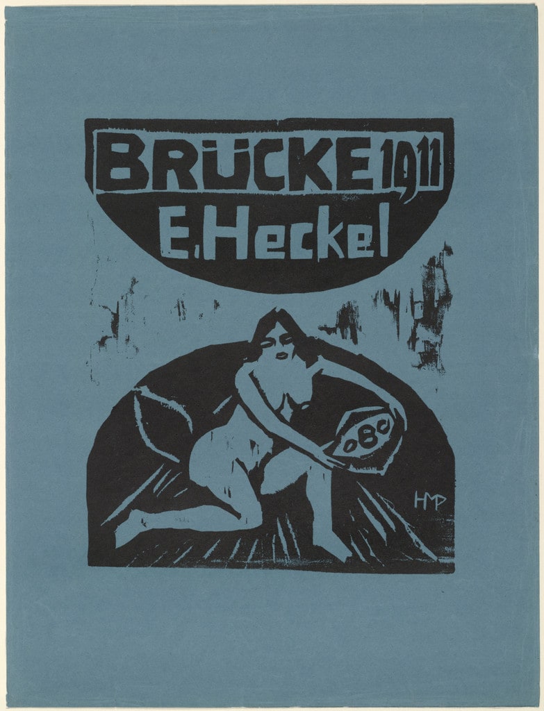 Kneeling Nude with Bowl (Kniender Akt mit Schale) cover from the portfolio Brücke 1911