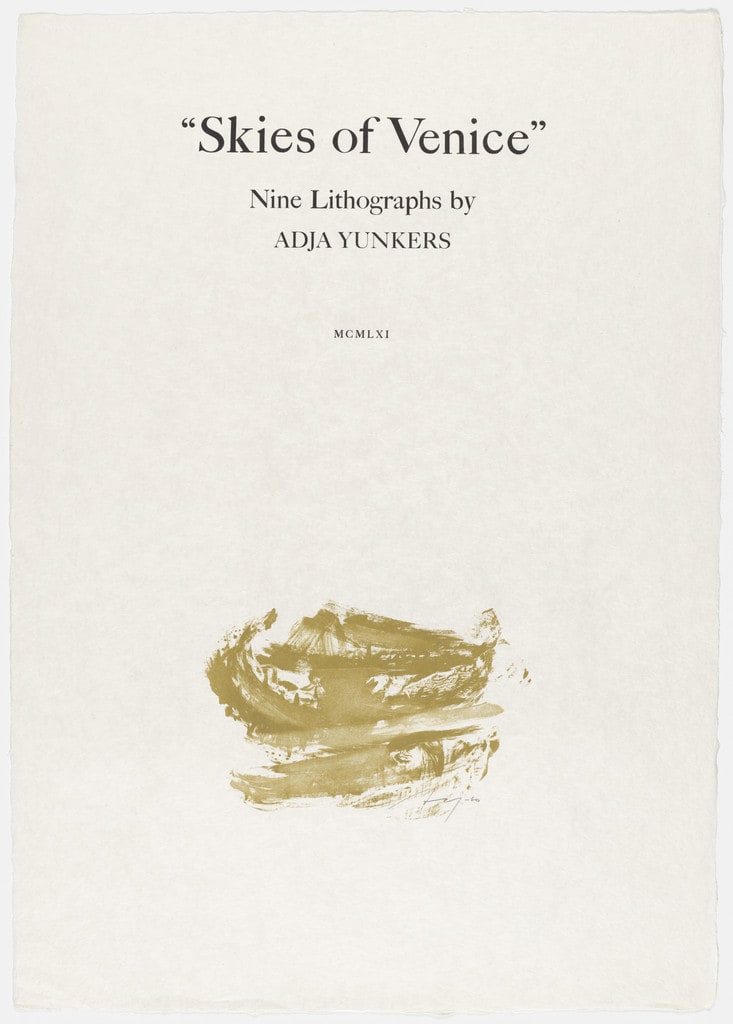 Title page fromSkies of Venice