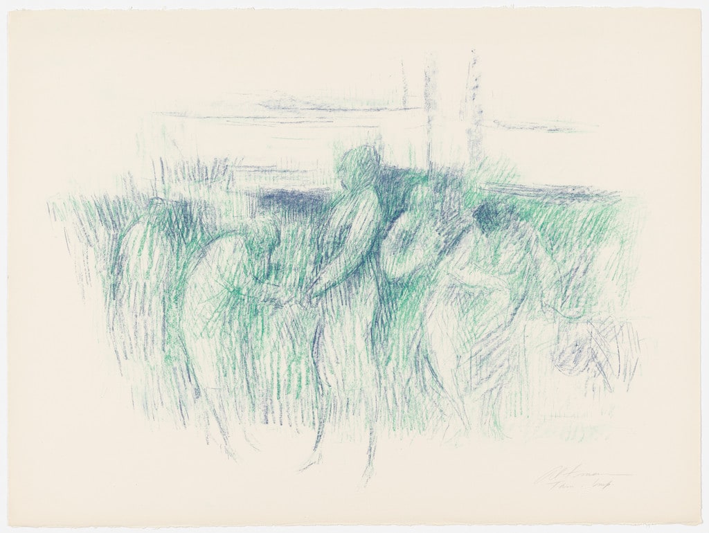 Street with Figures from Untitled Suite