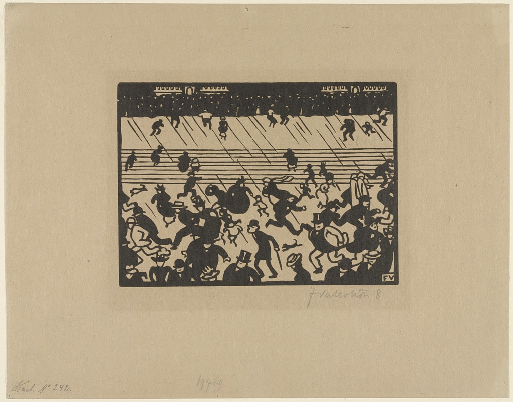 The Downpour (plate II) from The World's Fair (L'Exposition Universelle)