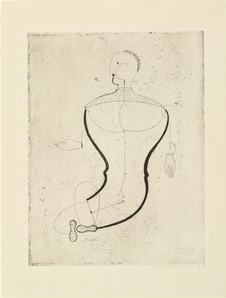 Abstract Figure, Facing Left: Figure S (Abstrakte Figur, nach links: Figur S) from Masters' Portfolio of the Staatliches Bauhaus (Meistermappe des Staatlichen Bauhauses)