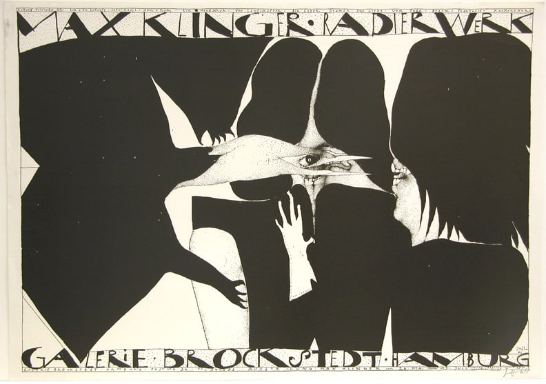 Max Klinger Radierwerk, poster