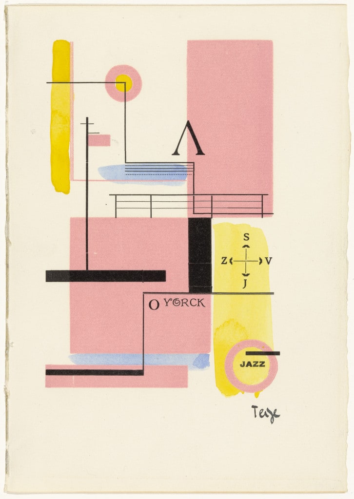 Composition with typographic elements