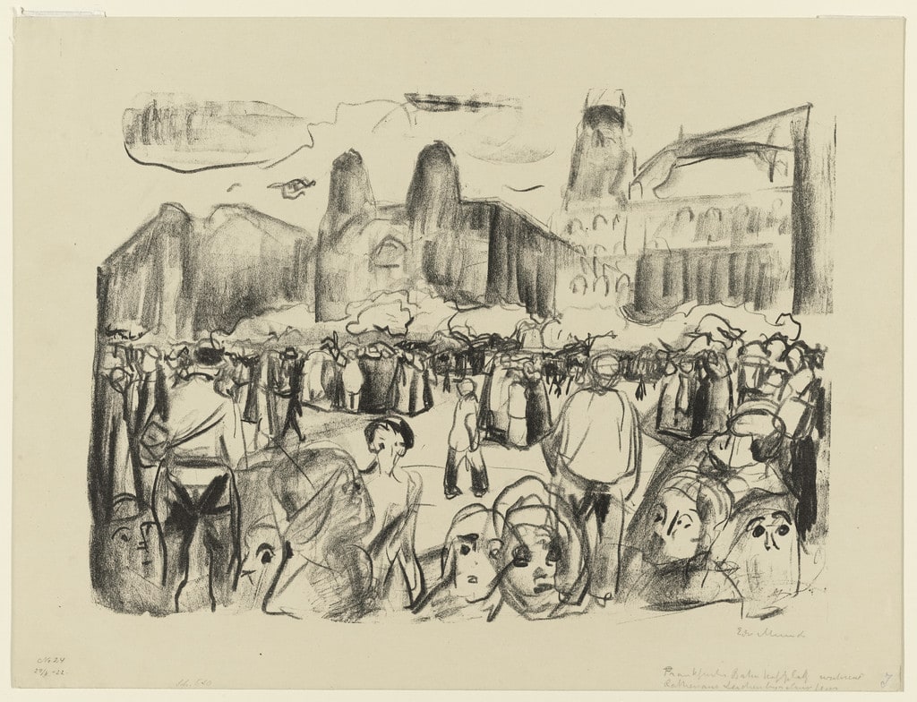 Frankfurter Bahnhofsplatz during Rathenau's Funeral