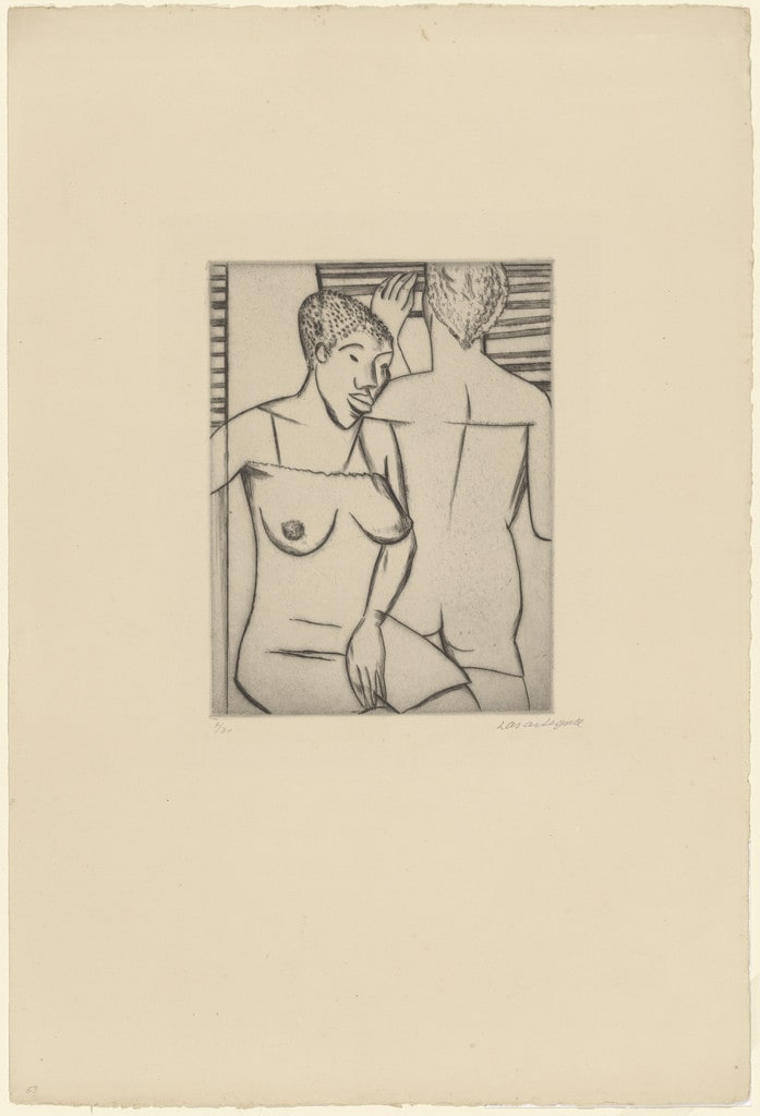 Two Women of the Mangue with Blinds (Duas mulheres do Mangue com persiana)