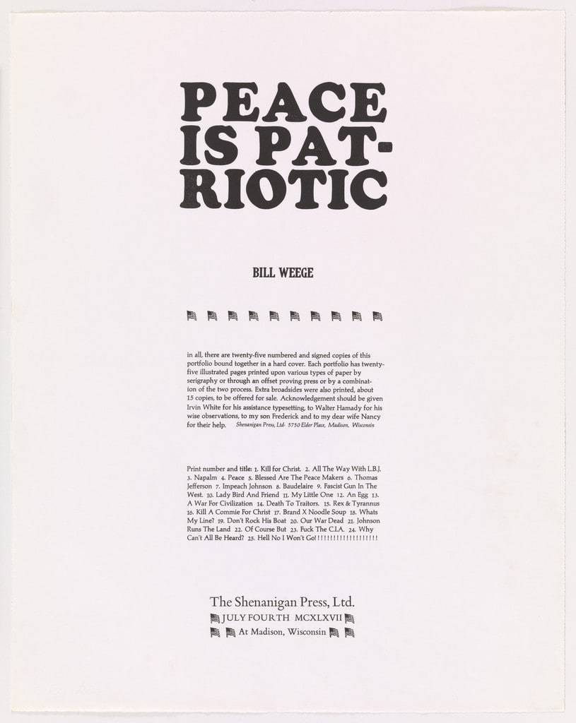 Peace is Patriotic