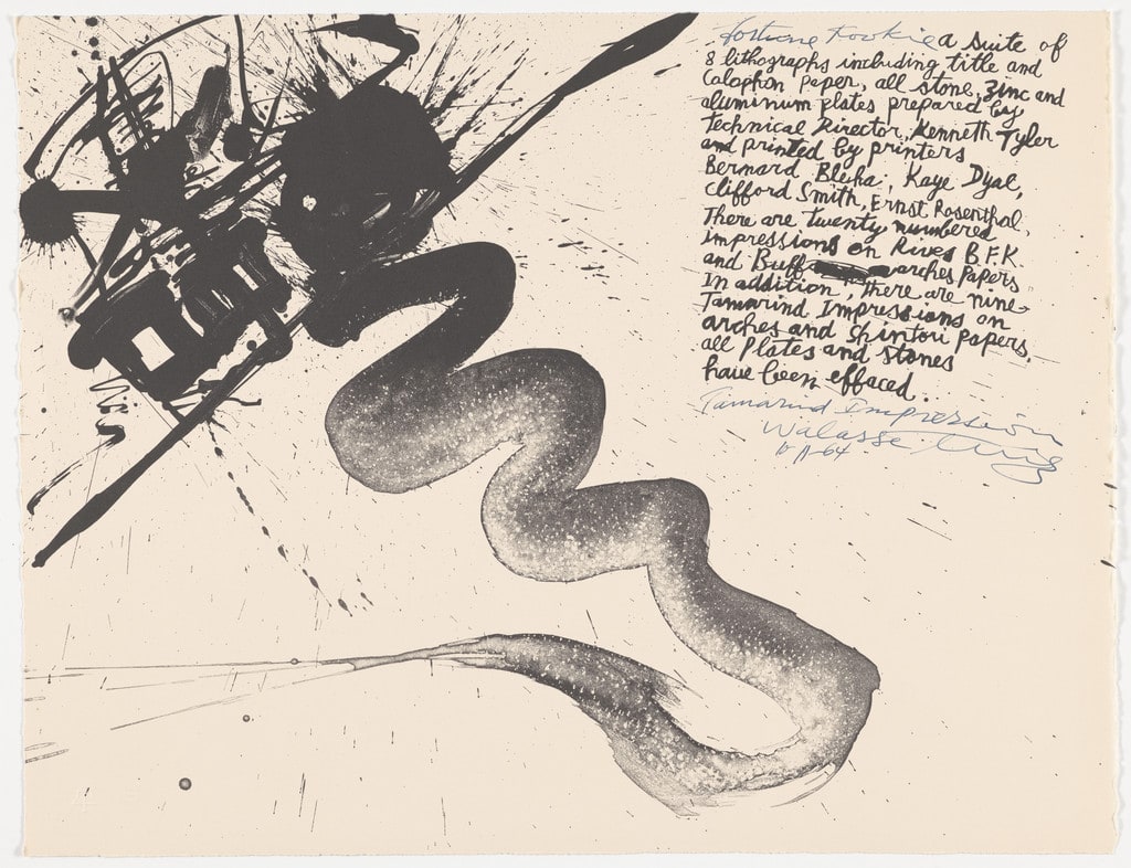 Colophon page from the series Fortune Kookie