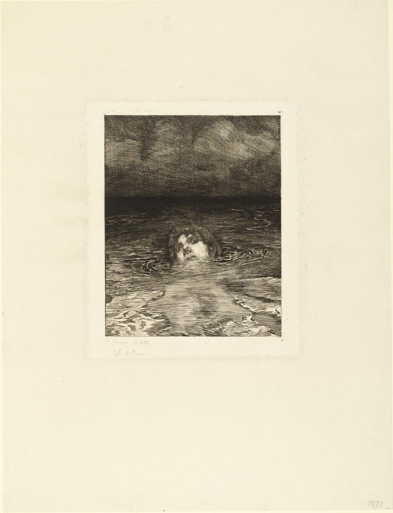 Going Under Going Under (rejected plate) for the supplementary suite accompanying the portfolio A Life, Opus VIII