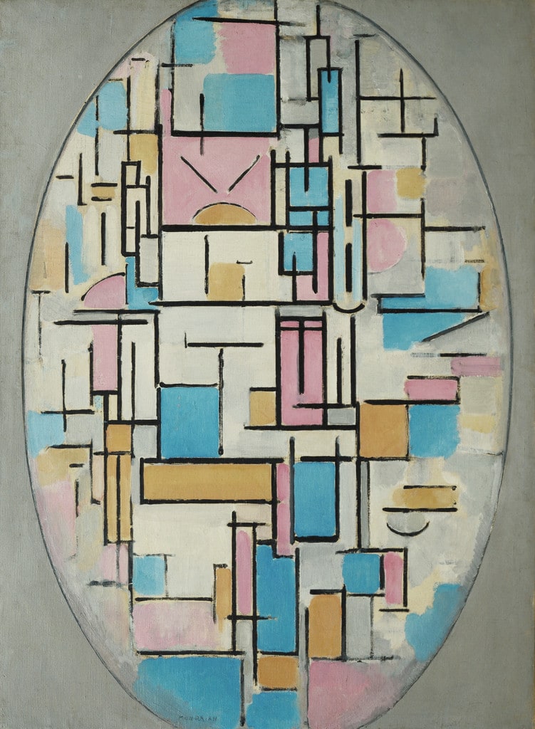 Composition in Oval with Color Planes 1