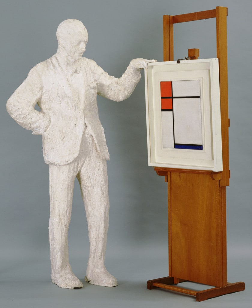 Portrait of Sidney Janis with Mondrian Painting