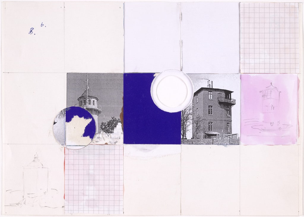 Untitled (Blue Square, 2 Holes)