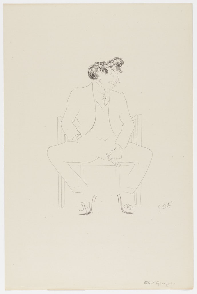 Albert Gleizes from Caricatures by Georges de Zayas: Eight Very Modern Painters, Two Sculptors and a Musician (Caricatures par Georges de Zayas: Huit peintres, deux sculpteurs et un musicien très modernes)