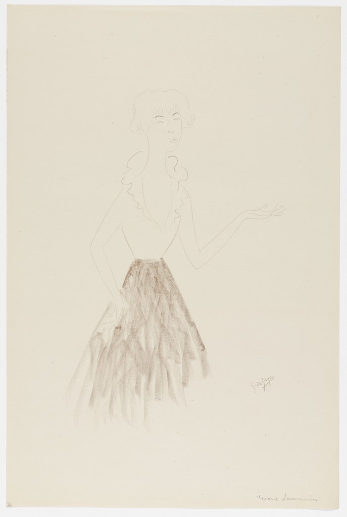 Marie Laurencin from Caricatures by Georges de Zayas: Eight Very Modern Painters, Two Sculptors and a Musician (Caricatures par Georges de Zayas: Huit peintres, deux sculpteurs et un musicien très modernes)