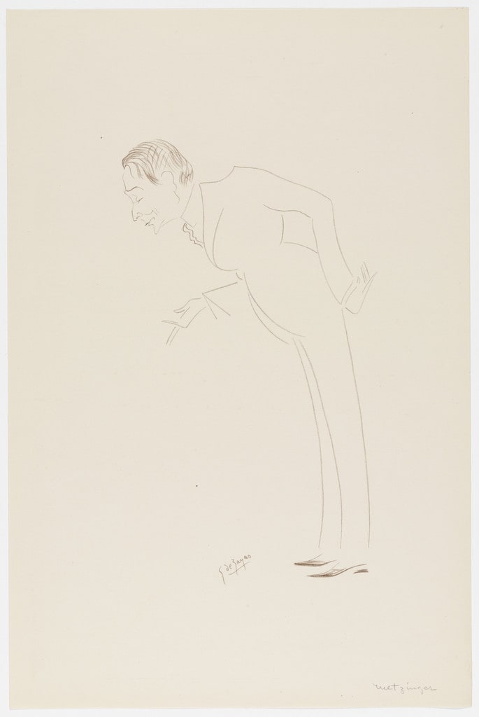 Jean Metzinger from Caricatures by Georges de Zayas: Eight Very Modern Painters, Two Sculptors and a Musician (Caricatures par Georges de Zayas: Huit peintres, deux sculpteurs et un musicien très modernes)