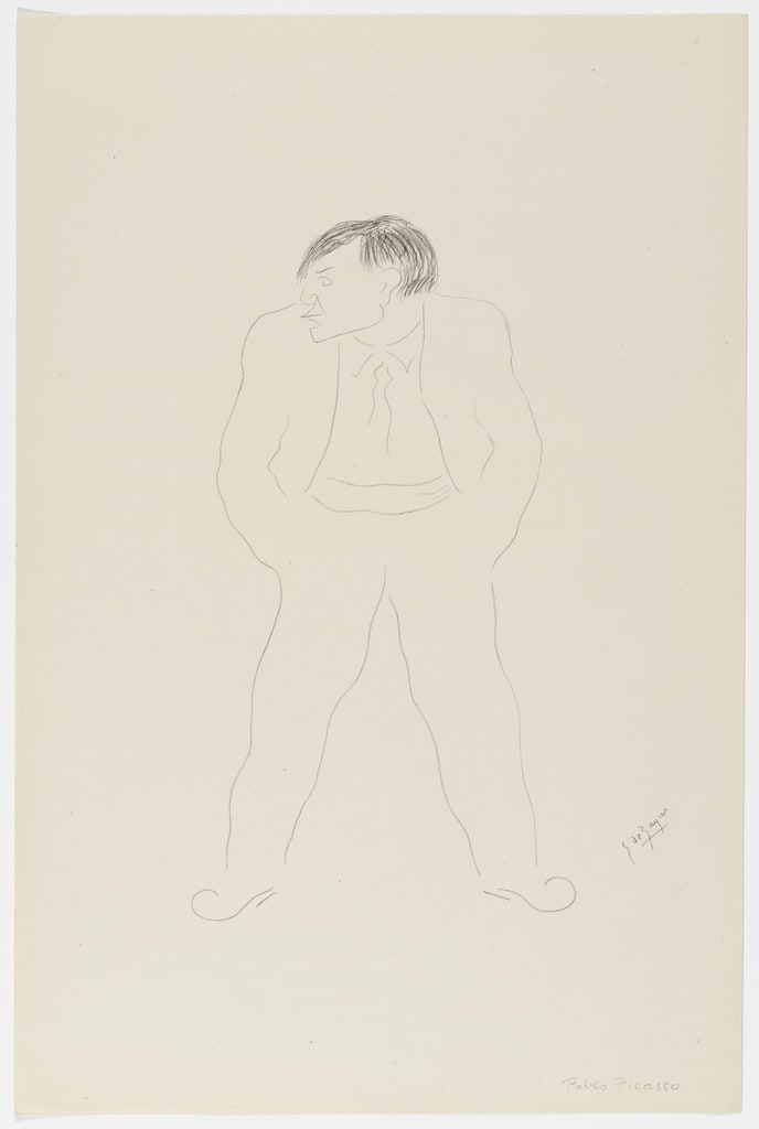 Pablo Picasso from Caricatures by Georges de Zayas: Eight Very Modern Painters, Two Sculptors and a Musician (Caricatures par Georges de Zayas: Huit peintres, deux sculpteurs et un musicien très modernes)
