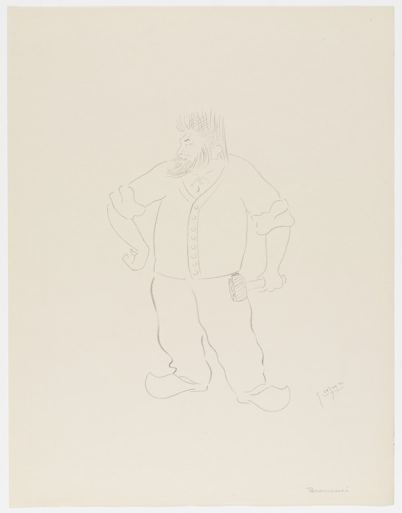 Constantin Brancusi from Caricatures by Georges de Zayas: Eight Very Modern Painters, Two Sculptors and a Musician (Caricatures par Georges de Zayas: Huit peintres, deux sculpteurs et un musicien très modernes)