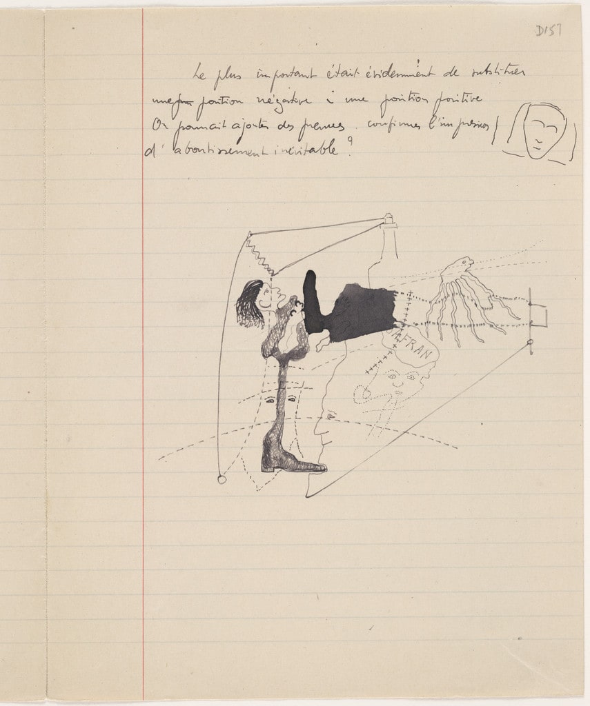 Untitled drawing for Soleil vitré
