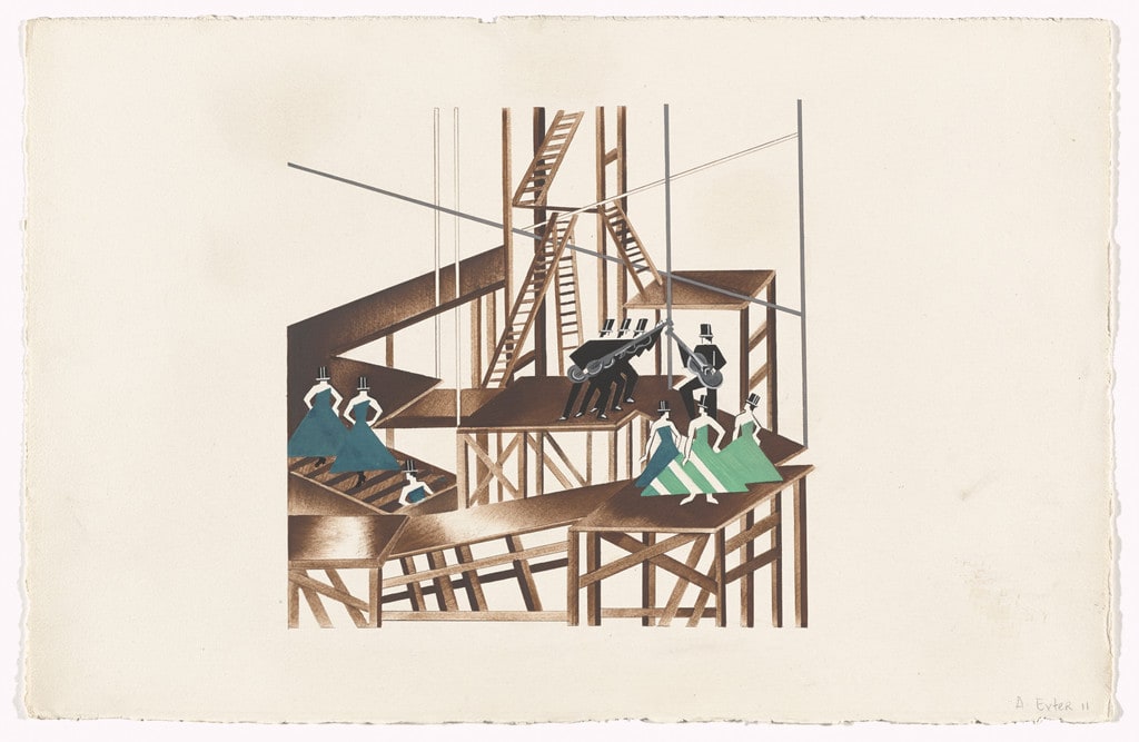 Spanish Pantomime (Pantomime espanole) from Alexandra Exter: Stage Sets (Alexandra Exter: Décors de théâtre)