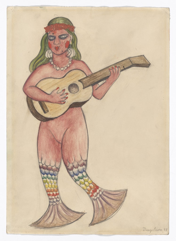 The Siren. Costume design for the ballet H.P. (Horsepower)
