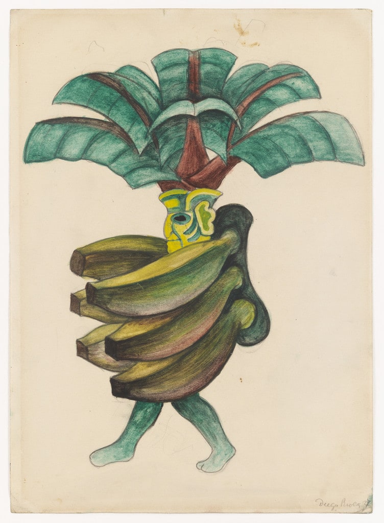 Banana. Costume design for the ballet H.P. (Horsepower)