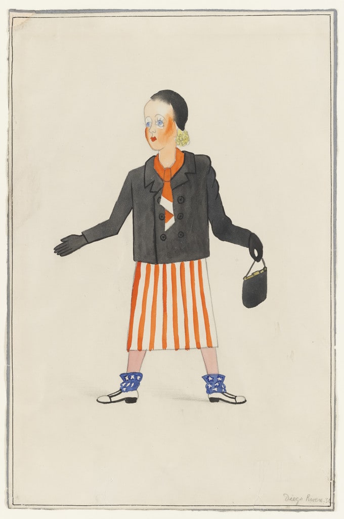 American Girl. Costume design for the ballet H.P. (Horsepower)