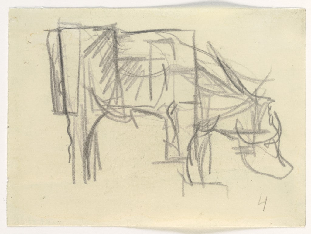 Study for Composition VIII (The Cow)