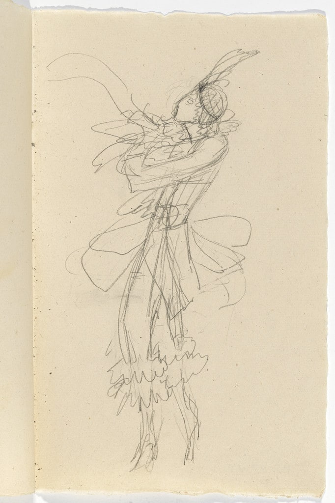 Costume design for artist's ballet Orphée of the Quat-z-arts