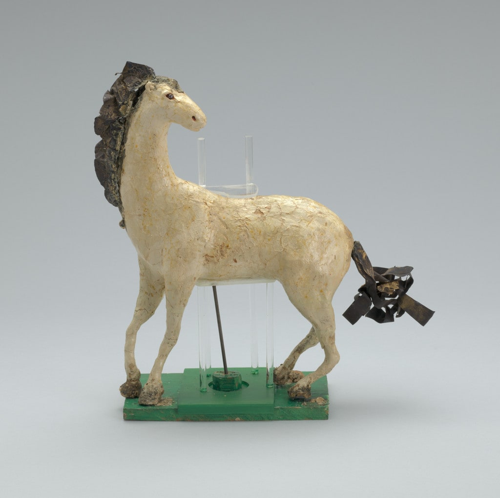 Maquette (Horse) for artist's ballet Orphée of the Quat-z-arts