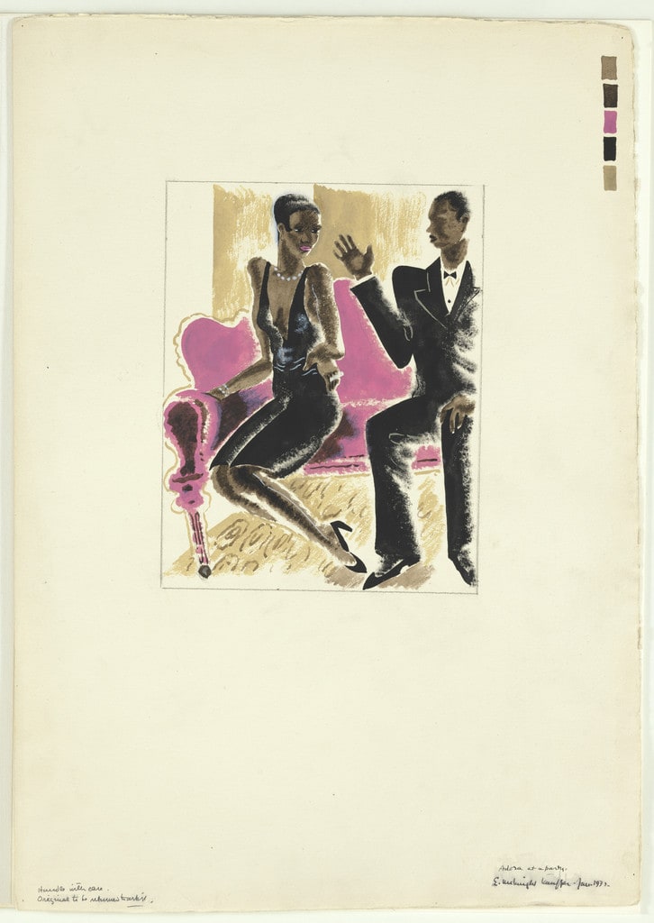 Adora at a Party from Nigger Heaven (Illustration from Carl van Vechten's novel)