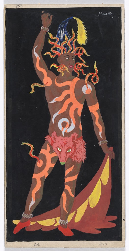 Powatan. Costume design for the ballet Pocahontas