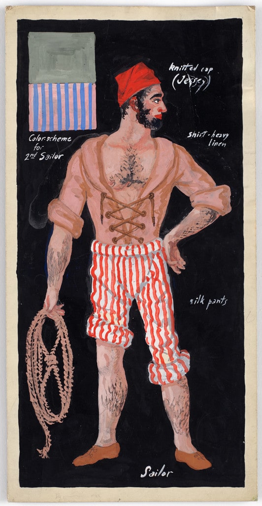 Sailor. Costume design for the ballet Pocahontas