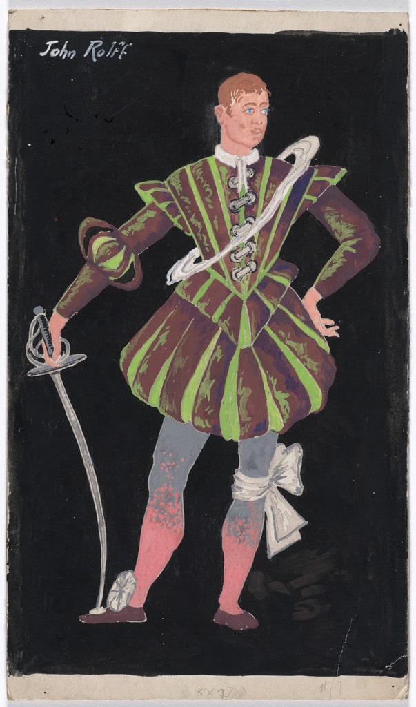 John Rolff. Costume design for the ballet Pocahontas