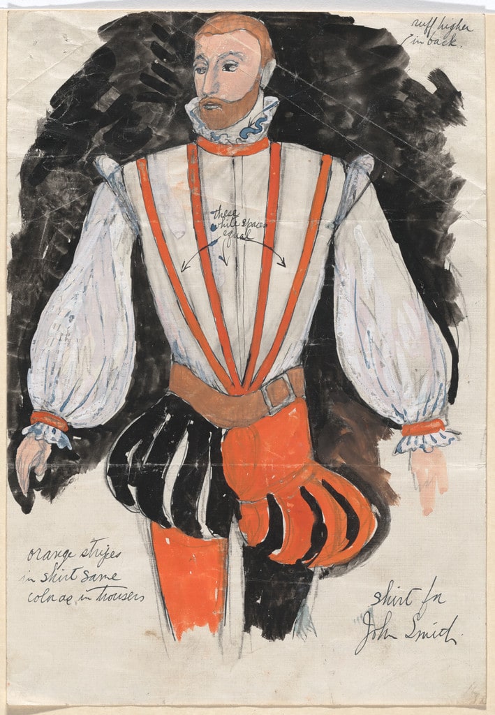 John Smith. Costume design for the ballet Pocahontas
