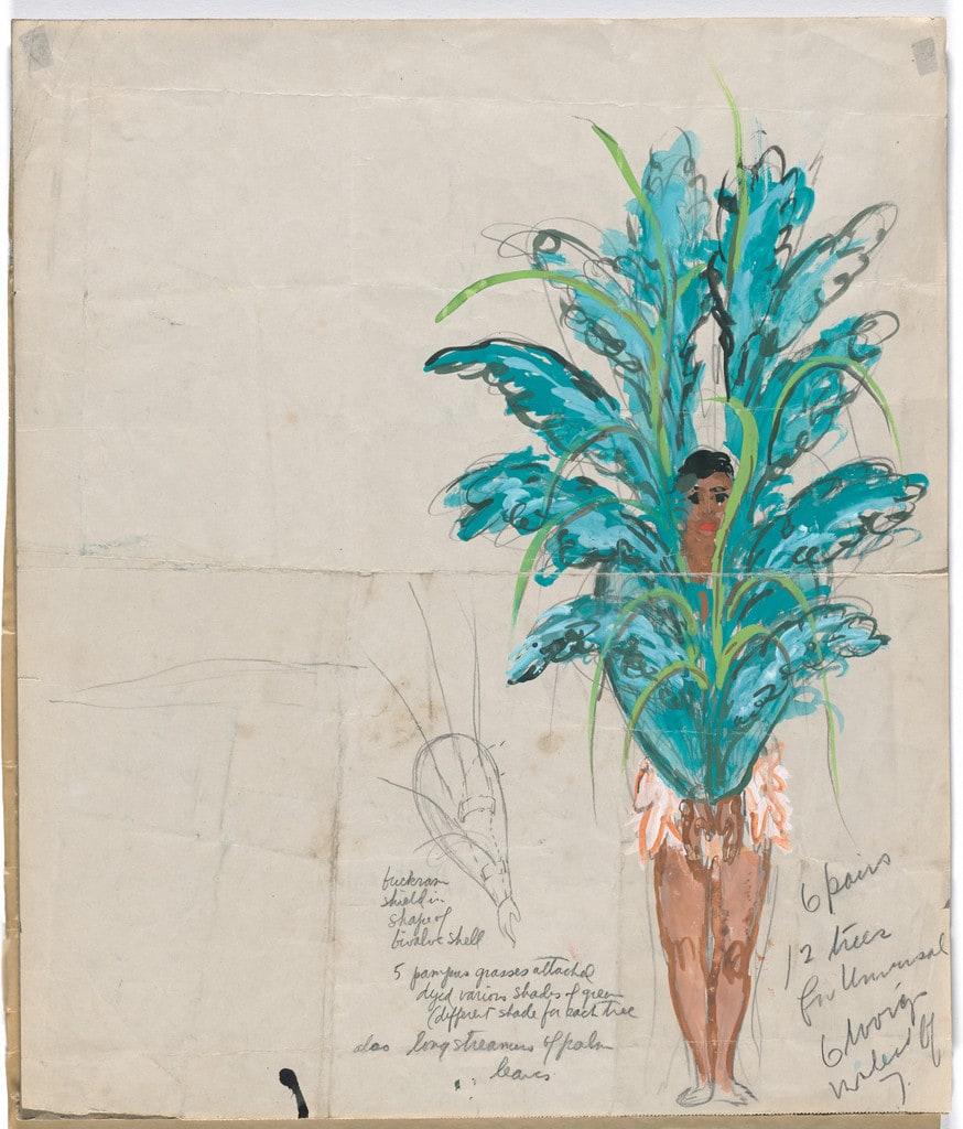 Figure. Costume design for the ballet Pocahontas