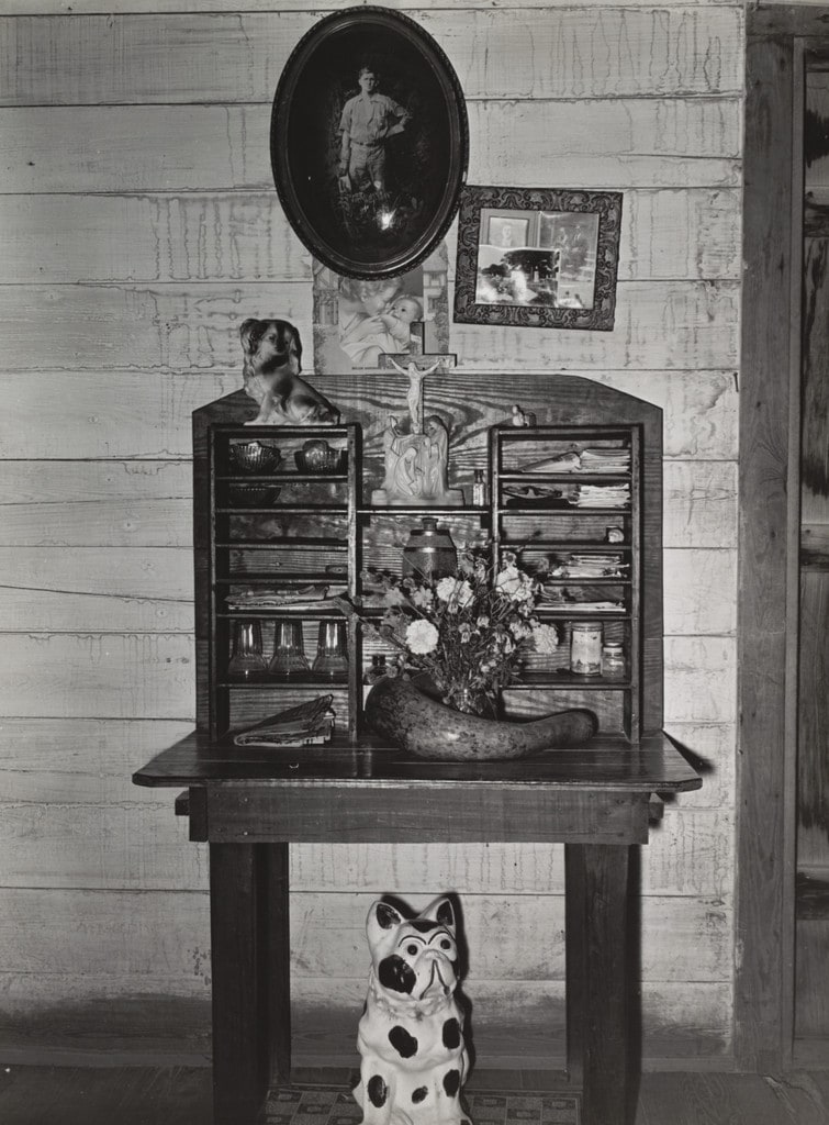 Desk in Home of Acadian Family near Breaux Bridge, Louisiana