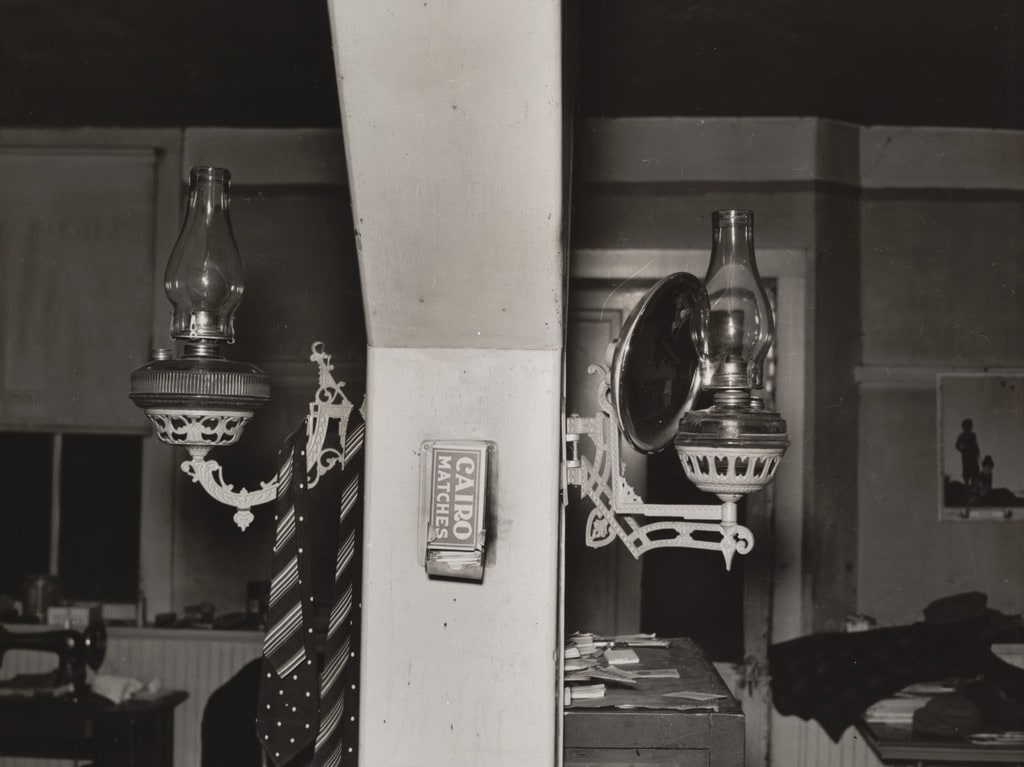 Old Lamps on House of Jim Hardin, Two Bit near Deadwood, South Dakota