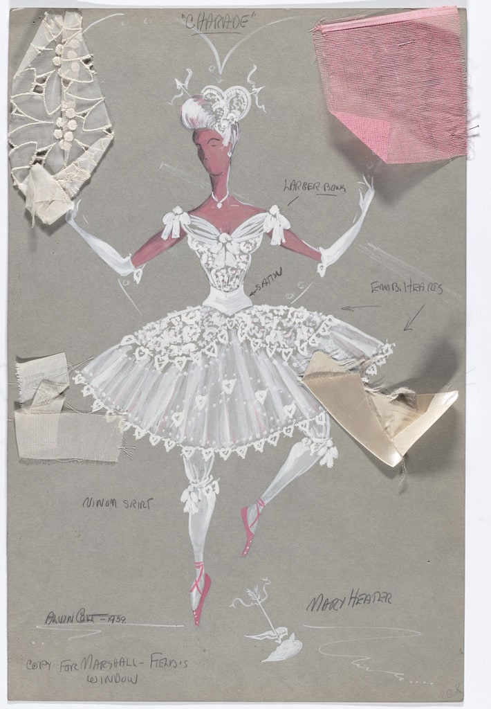 Costume design for the ballet Charade (or The Debutante)