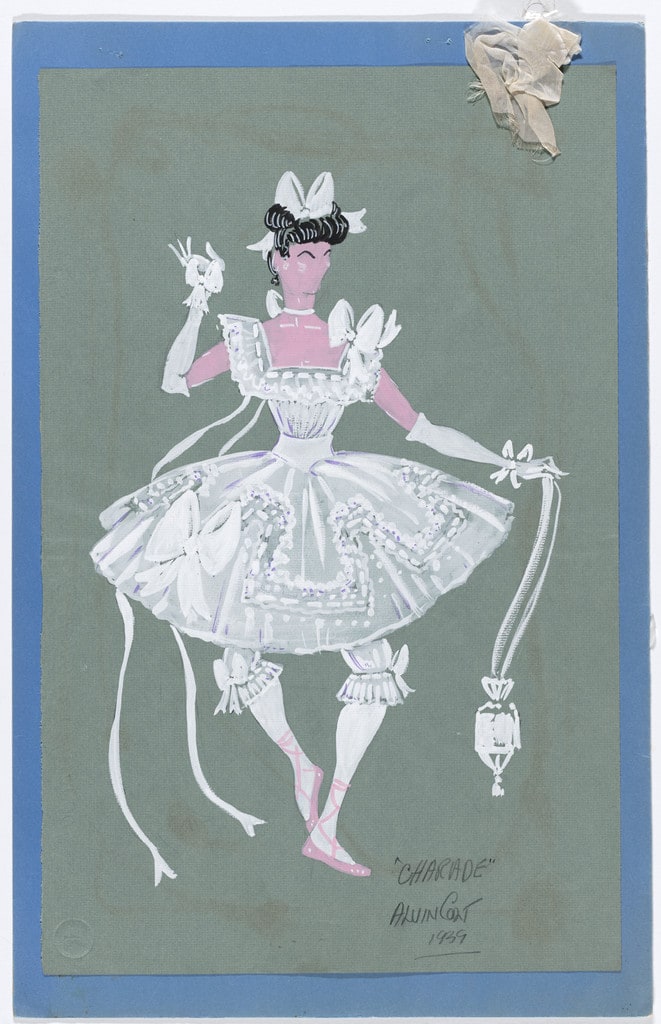 Costume design for the ballet Charade (or The Debutante)