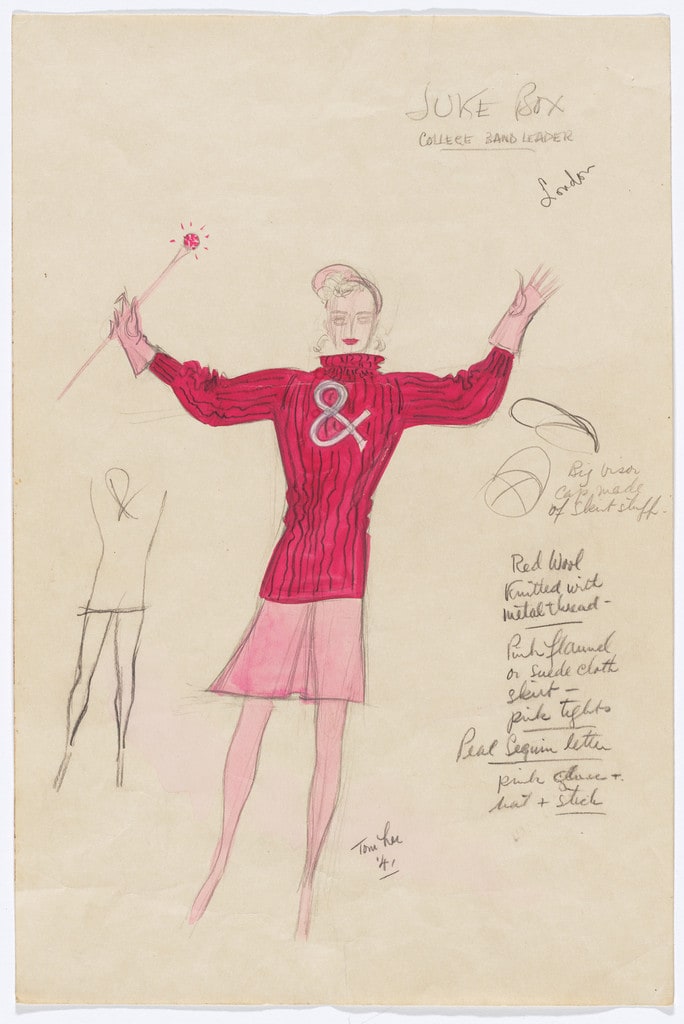 College Band Leader. Costume design for the ballet Juke-Box