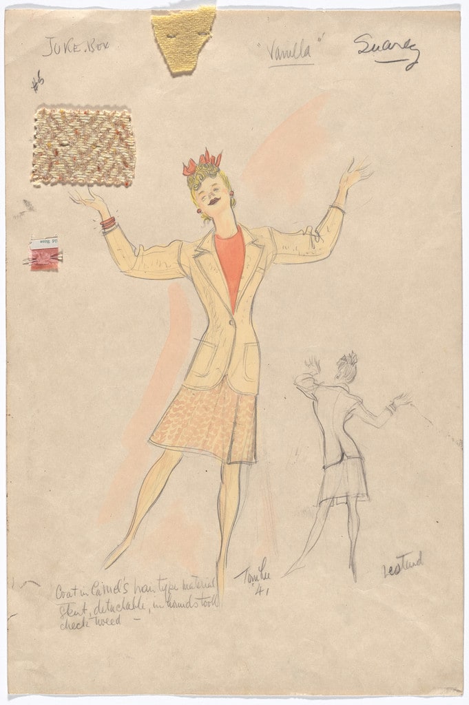 Vanilla. Costume design for the ballet Juke-Box
